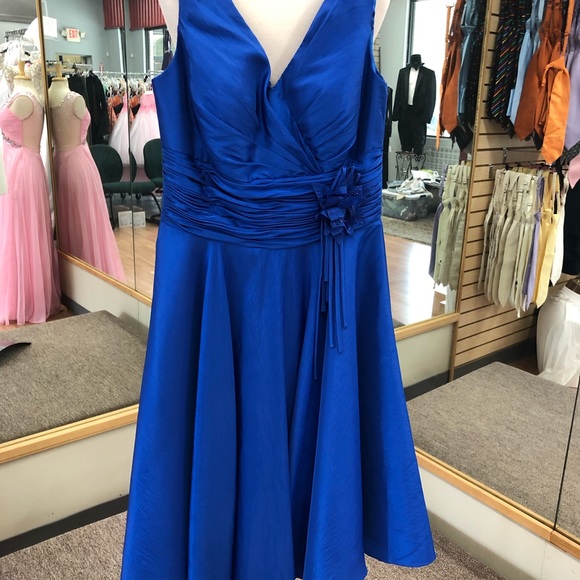 Royal Blue formal dress by Milano size 8 NWT - Picture 2 of 7